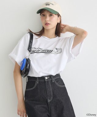 earth music&ecology Ｐｌｕｔｏ／プリントビッグＴＥＥ Off White