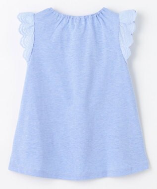 組曲 KIDS 【100㎝】フラワーエンブロイダリー チュニック サックスブルー