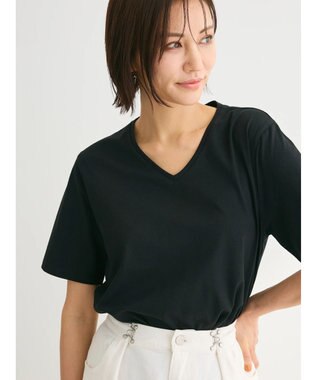 Green Parks 汗染み防止ＶネックＴシャツ Black