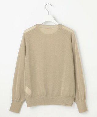 自由区 【洗える】シアーアセテート ニット ベージュ