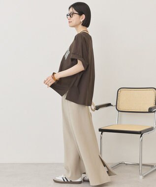 AMERICAN HOLIC BROOKLYN ロゴTシャツ Brown