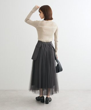 Green Parks ・ＡＮＤＳＥＡＲＣＨ　リブフェイクレイヤードニット Ivory