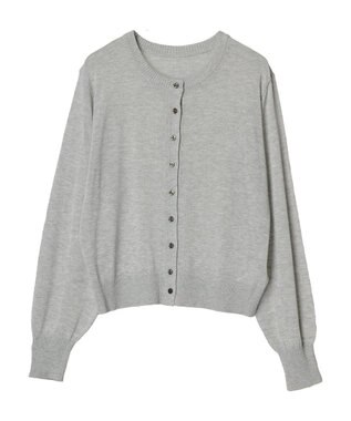 earth music&ecology シアークルーカーディガン Gray Mixture