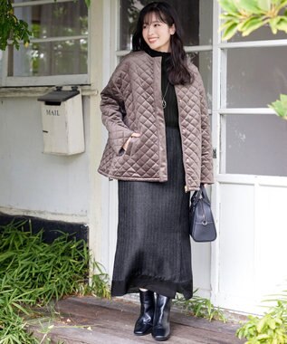 Tiaclasse 【新色追加・洗える】ランダムリブニットプルオーバー ブラックA