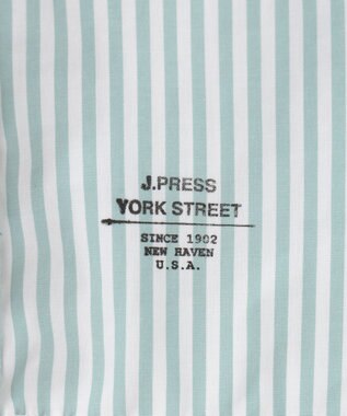 J.PRESS YORK STREET 【UNISEX】タイプライターストライプ シャツ グリーン系1
