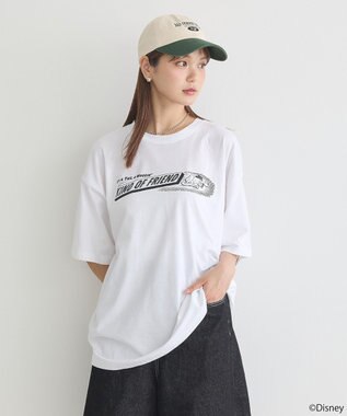 earth music&ecology Ｐｌｕｔｏ／プリントビッグＴＥＥ Off White