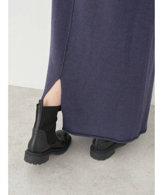 earth music&ecology ＦＬＵＦＦＹハイネックワンピース Navy