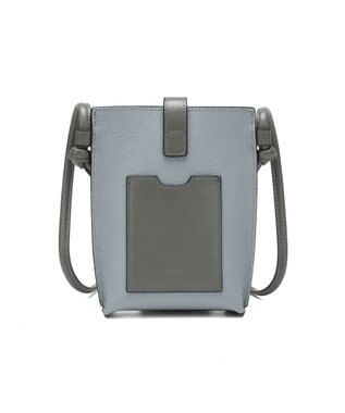 style code 【PADMA/パドマ】ベルトデザイン　シュリンクレザーマルチポシェット ブルーグレー