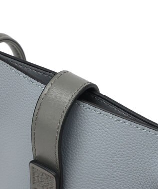 style code 【PADMA/パドマ】ベルトデザイン　シュリンクレザーマルチポシェット ブルーグレー