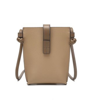 style code 【PADMA/パドマ】ベルトデザイン　シュリンクレザーマルチポシェット ベージュ