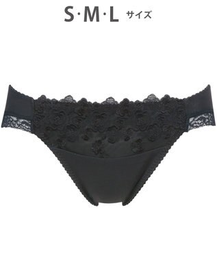 Wing ショーツ KB2060とペア 綿混素材（身生地部） やさしいはきごこち ナチュラルアップブラ はきこみ丈あさめ KF3360 ウイング／ワコール ブラック