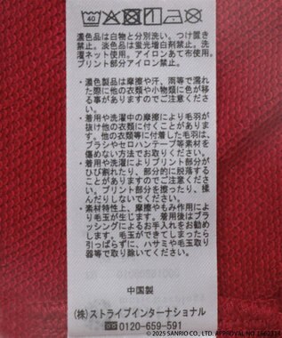 earth music&ecology マイメロディ＆クロミ／ｅａｒｔｈ　レトロアートスウェット Red