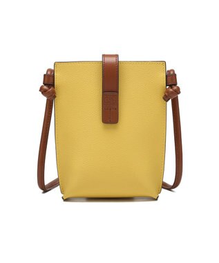 style code 【PADMA/パドマ】ベルトデザイン　シュリンクレザーマルチポシェット イエロー