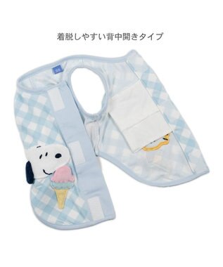 PET PARADISE スヌーピー ポケットクール タンクトップ 《アイス柄》 中型犬 大型犬 ホワイト×ブルー