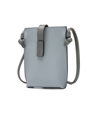 style code 【PADMA/パドマ】ベルトデザイン　シュリンクレザーマルチポシェット ブルーグレー