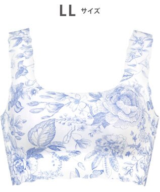 WACOAL 【GOCOCi ゴコチ】 ノンワイヤー ハーフトップ まるでつけていないような着ごこち フラット仕上げ ホックなし ブラトップ レディース CGG534 /ワコール ブルー