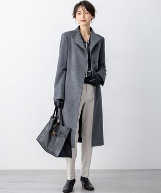 23区 L 【VERY掲載/撥水加工/洗える】TRストレッチギャバ テーパード パンツ アイボリー系