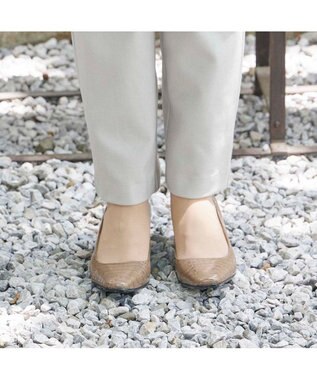 Riz raffinee <Riz raffinee>スクエアトゥパンプス ダークベージュカタオシ