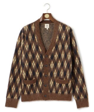 J.PRESS MEN 【WEB限定カラー有】モヘアヤーン アーガイルカーディガン イエロー系7