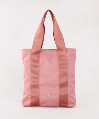 TOCCA 【アップサイクルコサージュ付き・美香＆Lovécoコラボ・数量限定・A4サイズ対応】FLOWER IN HEART BAG バッグ ピンク×カーネーション