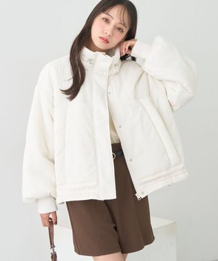 earth music&ecology モンスターコート Ivory