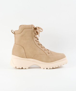 BONTRE 【MIONOTIS/ミオノティス】レースアップタンクソールショートブーツ/41012 ベージュ