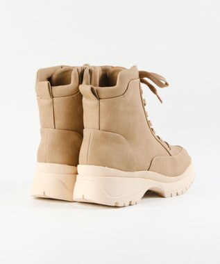 BONTRE 【MIONOTIS/ミオノティス】レースアップタンクソールショートブーツ/41012 ベージュ