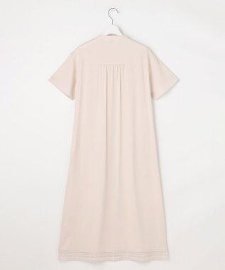 J.PRESS LADIES L 【WEB限定】プレーティングジャージー ワンピース グレージュ系
