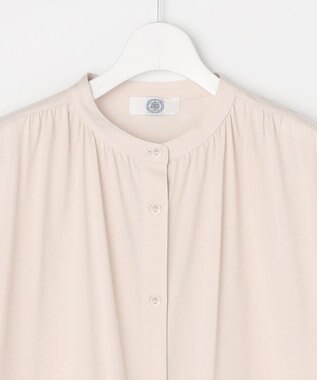 J.PRESS LADIES L 【WEB限定】プレーティングジャージー ワンピース グレージュ系