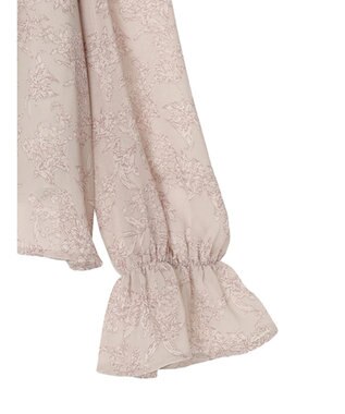 earth music&ecology 花柄ラッフルブラウス Pink