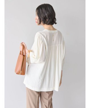 AMERICAN HOLIC 接触冷感　袖ボリュームブラウス Ivory