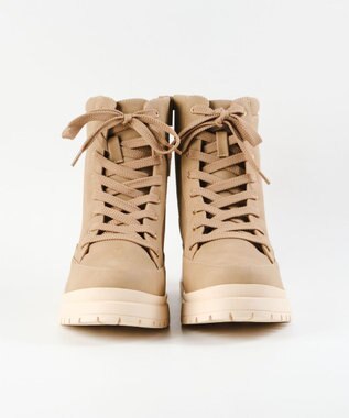 BONTRE 【MIONOTIS/ミオノティス】レースアップタンクソールショートブーツ/41012 ベージュ