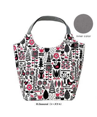 ROOTOTE 1309【ラミネート加工】EU.ラウンド.クレール-D 01：シーズナル