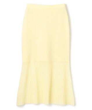 uncrave シアーニット コンビスカート クリームイエロー