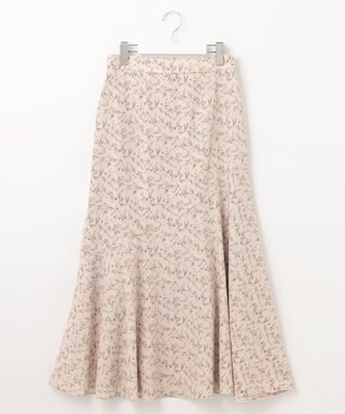 Feroux フラワーモチーフプリント スカート アイボリー系1