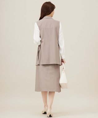 ANY SIS L 【UVカット・接触冷感・吸水速乾】スマートビューティストレッチ  ジレ グレージュ