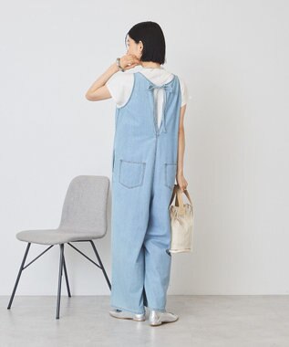 AMERICAN HOLIC バックリボンデニムオールインワン