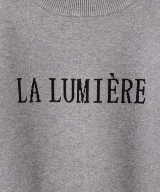 SHARE PARK LADIES フロントロゴショートプルオーバー ライトグレー系