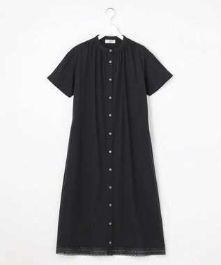 J.PRESS LADIES L 【WEB限定】プレーティングジャージー ワンピース ダークネイビー系