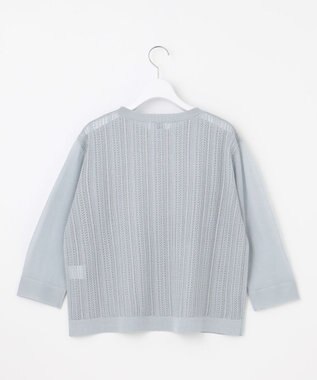 J.PRESS LADIES L 【WEB限定カラーあり・洗える】Vis/Peスパーク シアー ニット サックス系