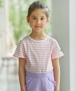 組曲 KIDS 【110-140㎝】半袖ボーダー Tシャツ