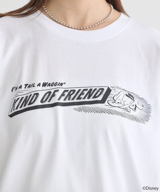 earth music&ecology Ｐｌｕｔｏ／プリントビッグＴＥＥ Off White