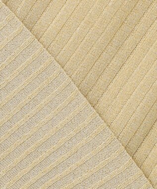 uncrave 【手洗い可】ラメ シアー ハイネック ニット（uncrave STANDARD） ゴールド