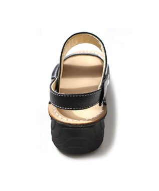 Pointer 本革 超軽量2WAY ツーバンドサンダル ブラック