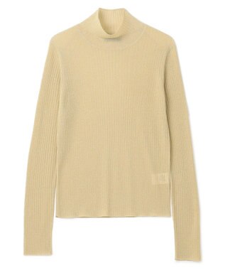 uncrave 【手洗い可】ラメ シアー ハイネック ニット（uncrave STANDARD） ゴールド