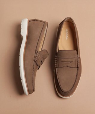 REGAL FOOT COMMUNITY 【リーガルカジュアル】51HL ローファー カジュアルシューズ ブラウンスエード