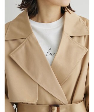 Green Parks ・Ｐｅｔｉｔ　Ｆｌｅｕｒボリュームスリーブトレンチコート Beige