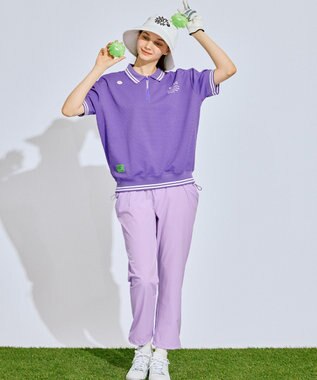 PW CIRCULUS 【WOMEN】ギャザリングパンツ ゴルフウェア レディース パープル系