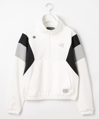 PW CIRCULUS 【WOMEN】カラーブロッキング プルオーバー ゴルフウェア レディース ホワイト系