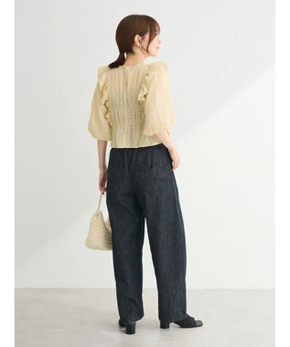 Green Parks ・ＥＬＥＮＣＡＲＥ　ＤＵＥ　シャドーチェックブラウス Yellow